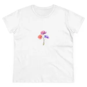 You pinky flower - Women's Midweight Cotton Tee
