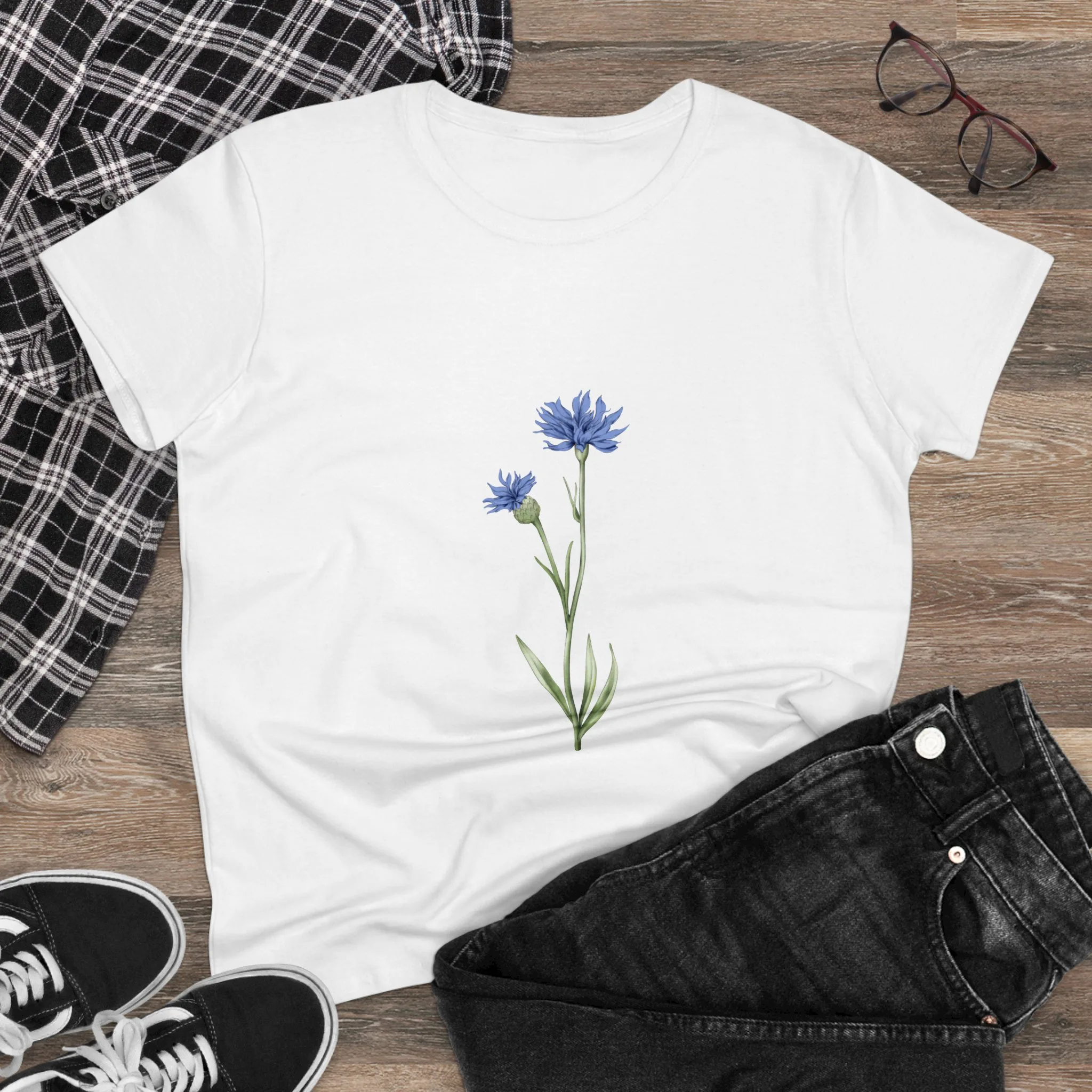 Blue(s) - Women's Midweight Cotton Tee - Image 4