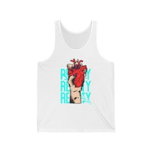 Heartfelt Unisex Jersey Tank - Bold Graphic Design for Everyday Wear