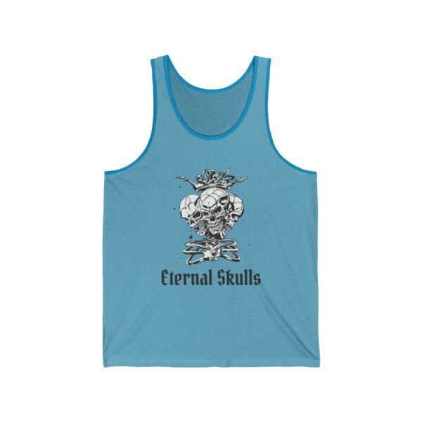 Eternal Skulls Unisex Jersey Tank – Perfect for Festivals and Summer Vibes - Image 3