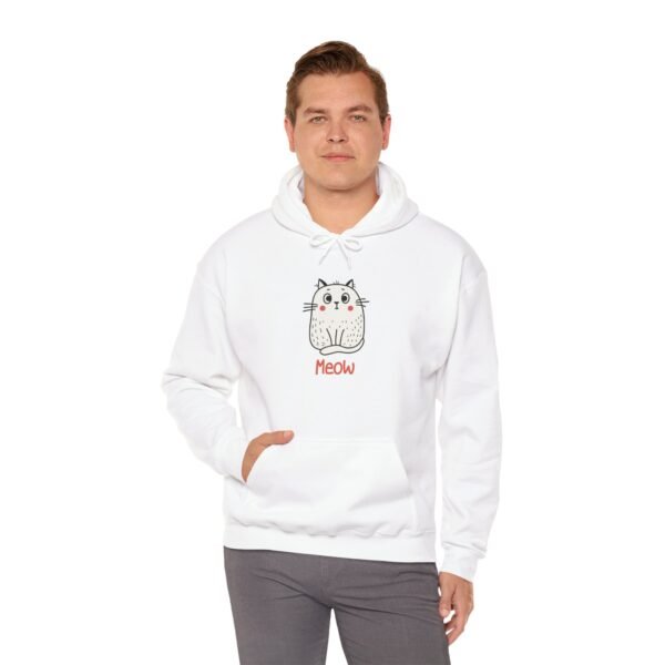Cute Cat Meow Unisex Hoodie - Cozy & Fun Sweatshirt for Cat Lovers - Image 4