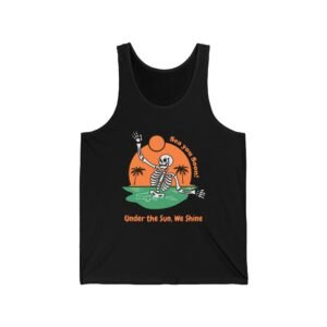 Sea You Soon Skeleton Tank - Unisex Jersey Tee for Beach Lovers