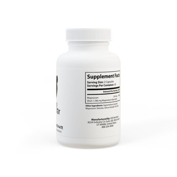 Beepolar Magnesium Glycinate Supplement (60 Capsules) - Image 2