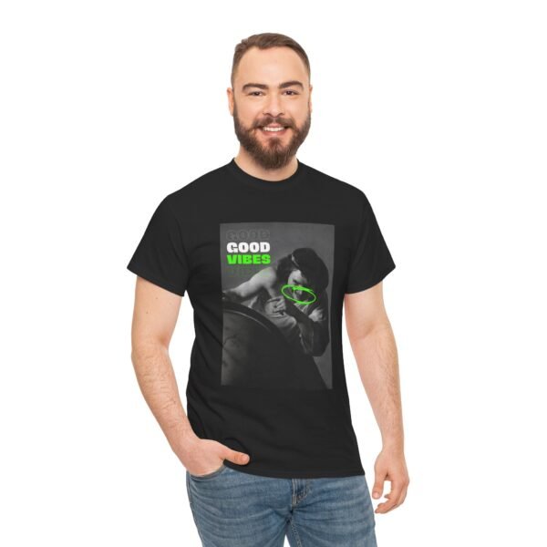 Good Vibes Unisex Heavy Cotton Tee - Casual Streetwear T-Shirt - Image 7