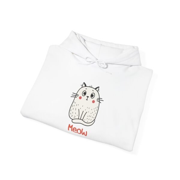 Cute Cat Meow Unisex Hoodie - Cozy & Fun Sweatshirt for Cat Lovers - Image 3