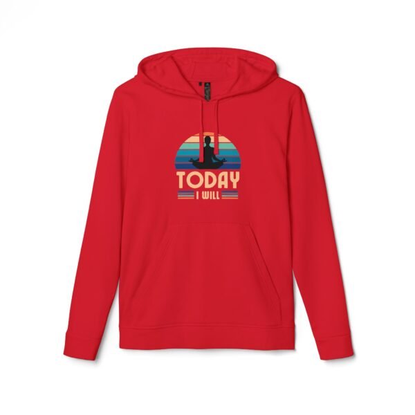 Inspirational Fleece Hoodie – 'Today I Will' Motivational Apparel - Image 5