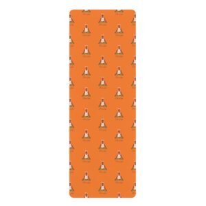 I Love Yoga Mat - Non-Slip Rubber with Inspirational Design