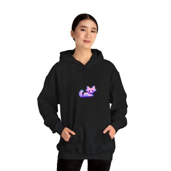 Pixel Cat Unisex Heavy Blend™ Hoodie - Cozy Retro Style - Image 8