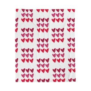 Heartfelt Love Velveteen Plush Blanket - Perfect for Home Comfort & Gift Giving