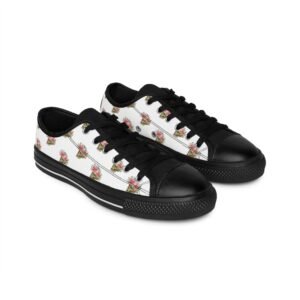 Floral-Skull Pattern Men's Sneakers - Stylish and Unique Casual Footwear