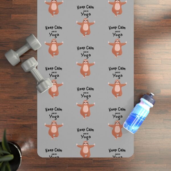 Keep Calm Yoga Mat - Non-Slip Rubber Yoga Workout Mat for Yoga Enthusiasts - Image 4