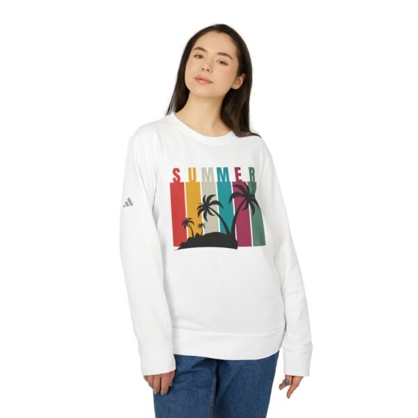 Adidas Summer Vibes Fleece Crewneck Sweatshirt - Unisex - Image 3
