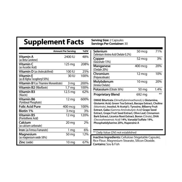 Beepolar Brain Support Complex Supplement (60 Capsules) - Image 5