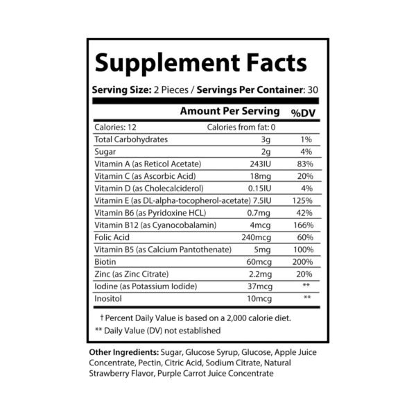 Beepolar Multivitamin Gummies for Adults (60 Gummies) - Image 4