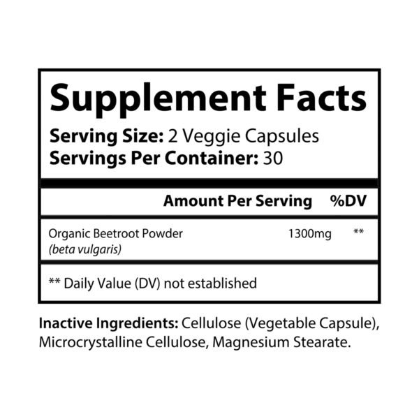 Beepolar Beetroot Supplement (60 Capsules) - Image 5
