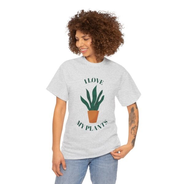 I Love My Plants Unisex Heavy Cotton Tee – Perfect Gift for Plant Lovers - Image 3