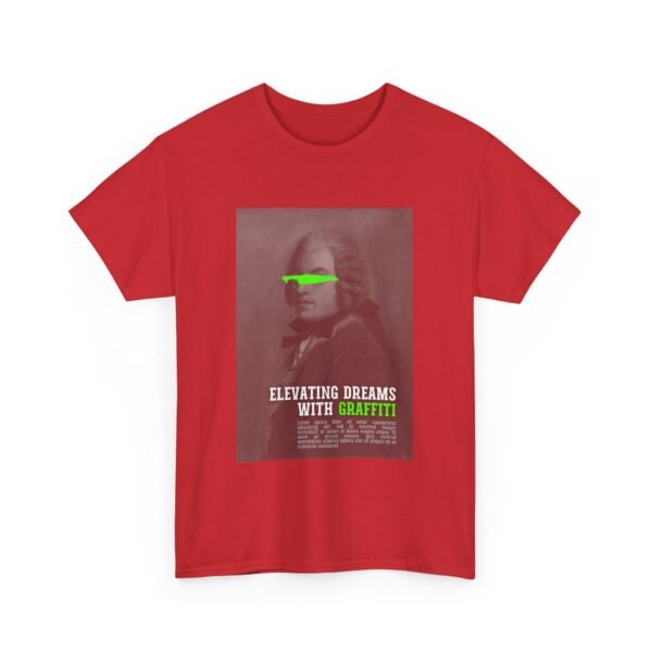 Elevating Dreams Unisex Heavy Cotton Tee - Graffiti Inspired Graphic Tee - Image 3