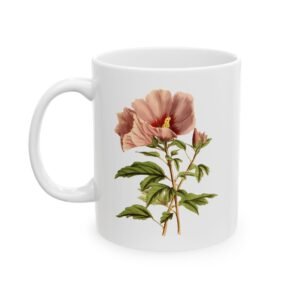 Relax Floral Ceramic Mug – Beautiful Flower Design for Coffee and Tea Lovers