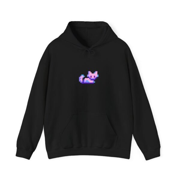 Pixel Cat Unisex Heavy Blend™ Hoodie - Cozy Retro Style - Image 5