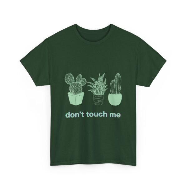 Cactus Themed Unisex Heavy Cotton Tee - "Don't Touch Me" Shirt for Plant Lovers - Image 7