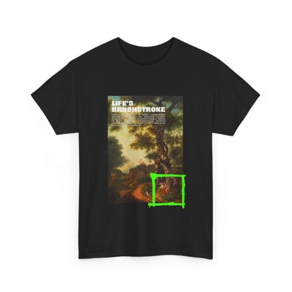 Inspirational Art Graphic Unisex Heavy Cotton Tee - 'Life's Brushstroke'