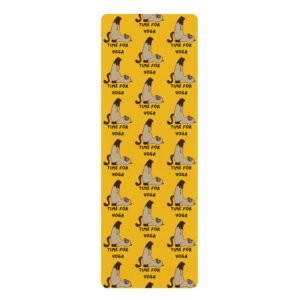 Cat Yoga Mat - 'Time for Yoga' Design, Perfect for Pet Lovers and Yoga Enthusiasts