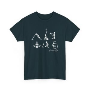Skeleton Yoga Unisex Heavy Cotton Tee - Perfect for Yoga Lovers & Fitness Enthusiasts