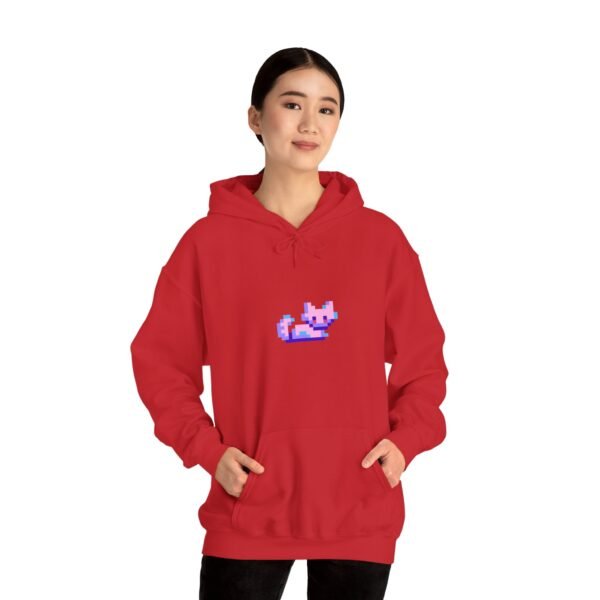 Pixel Cat Unisex Heavy Blend™ Hoodie - Cozy Retro Style - Image 4