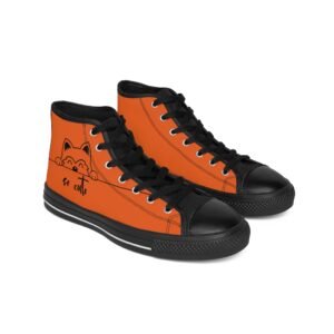 Men's Classic Sneakers - So Cute Cat Design High Tops
