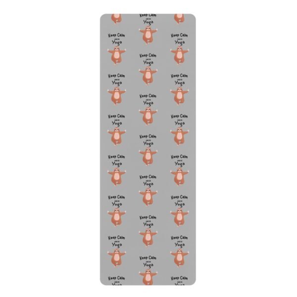 Keep Calm Yoga Mat - Non-Slip Rubber Yoga Workout Mat for Yoga Enthusiasts
