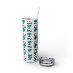 Earth Warriors Skinny Tumbler with Straw | 20oz Eco-Friendly Drinkware
