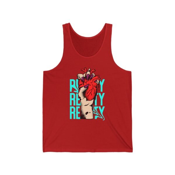 Heartfelt Unisex Jersey Tank - Bold Graphic Design for Everyday Wear - Image 7