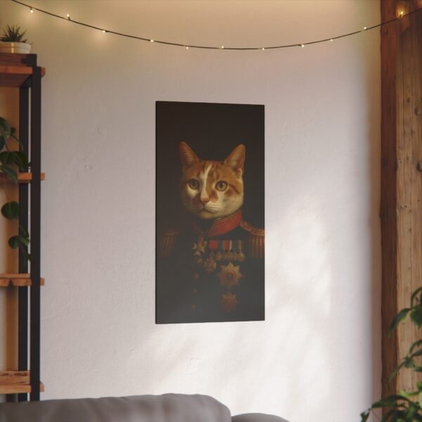 Regal Cat Giclée Print Canvas - Aristocratic Feline Wall Art - Image 4